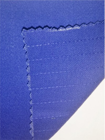 XX CGWI   16*16/2  350gsm  全棉防靜電阻燃直貢 側面照